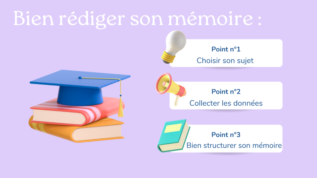 trois points indispensables de Technique d'aide à la rédaction de mémoire